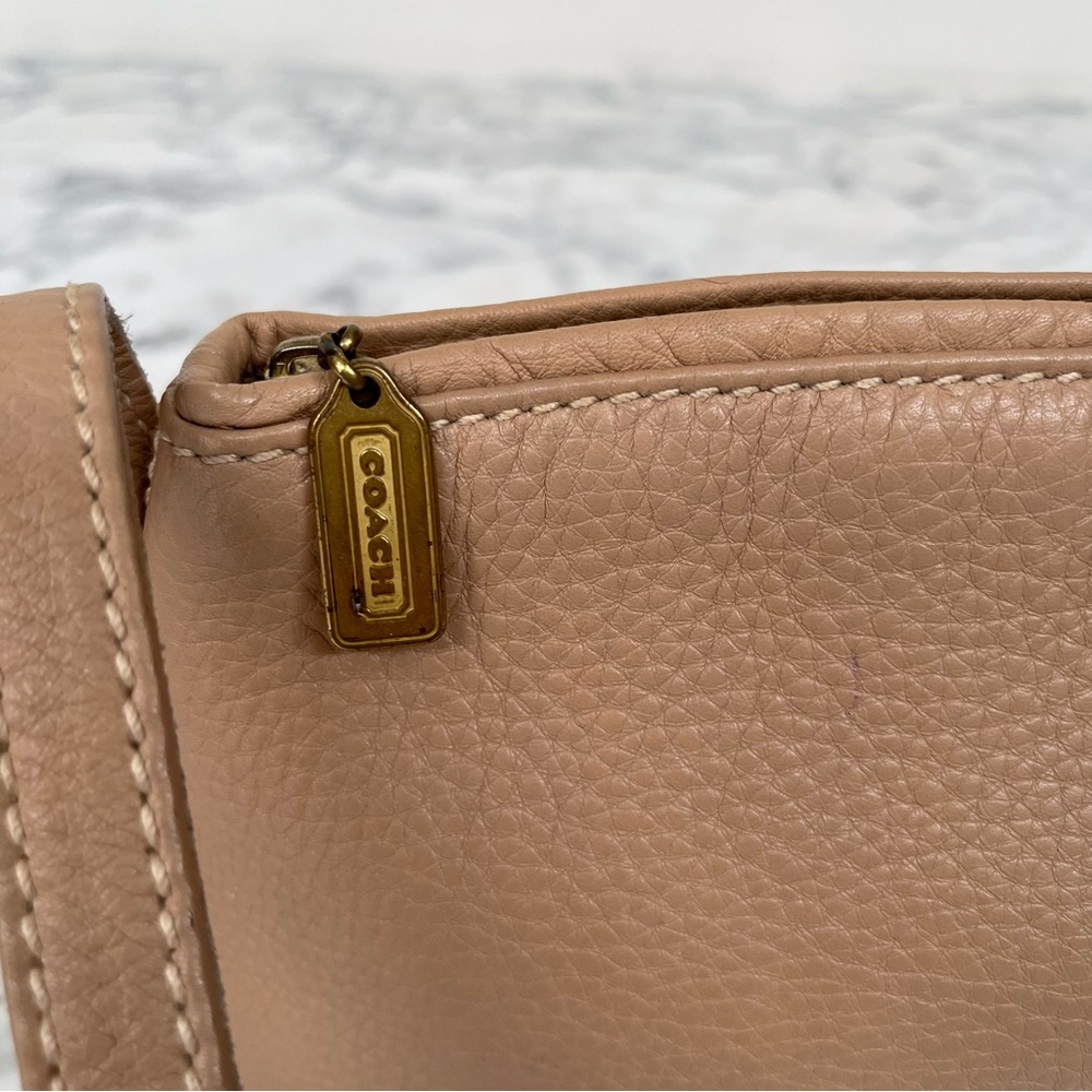 Coach Vintage Tan Leather Crossbody Bag - Picture 5 of 13